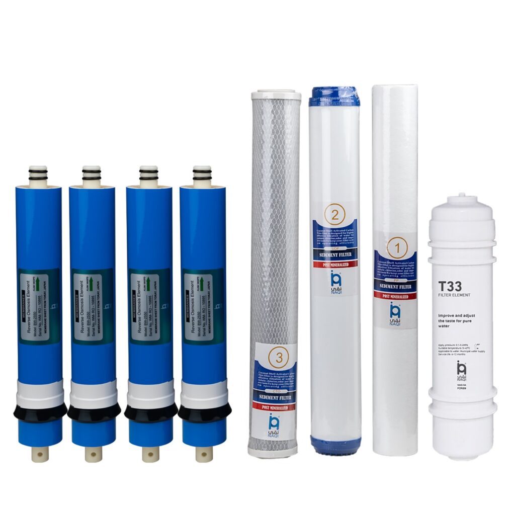 طقم فلاتر مياه نقي